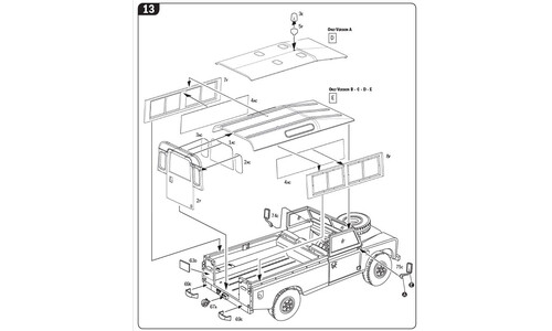 Italeri LAND ROVER SERIES III 109 "Guardia Civil" Plastic Model Kit 6542S