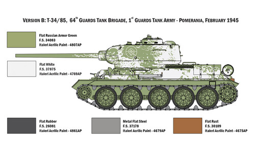 Italeri T34-85 Zavod 183 Mod. 1944 6545 v3