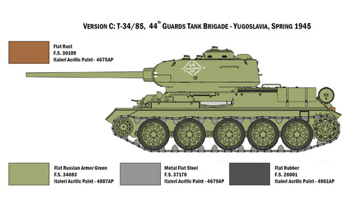 Italeri T34-85 Zavod 183 Mod. 1944 6545 v2