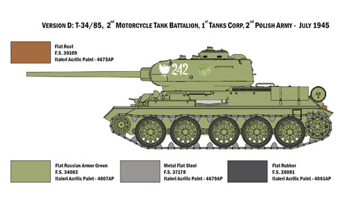 Italeri T34-85 Zavod 183 Mod. 1944 6545 v1