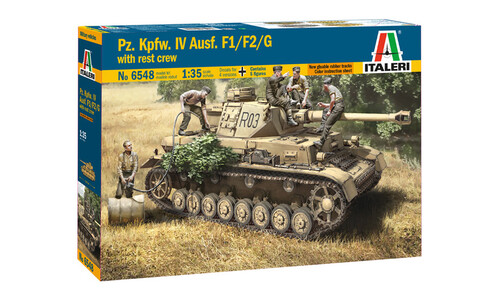 Italeri Pz.kpfw. Iv Ausf.f1/f2/g Early With Rest Crew 6548s