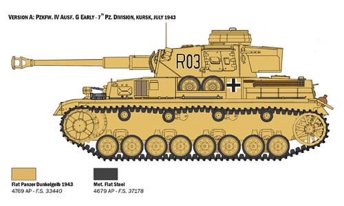 Pz.kpfw. Iv Ausf.f1/f2/g Early With Rest Crew 6548 Italeri