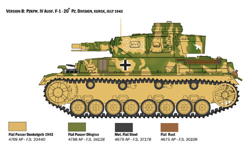 Italeri 6548 Pz.kpfw. Iv Ausf.f1/f2/g Early With Rest Crew