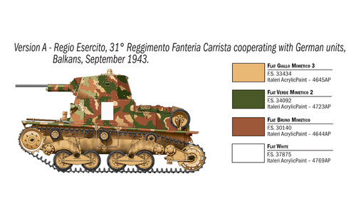 Italeri CARRO ARMATO L6/40 Plastic Model Kit 6553S