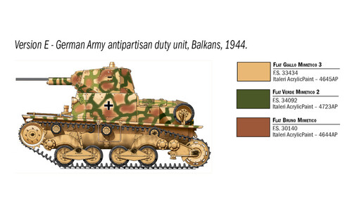 Italeri CARRO ARMATO L6/40 Plastic Model Kit 6553S