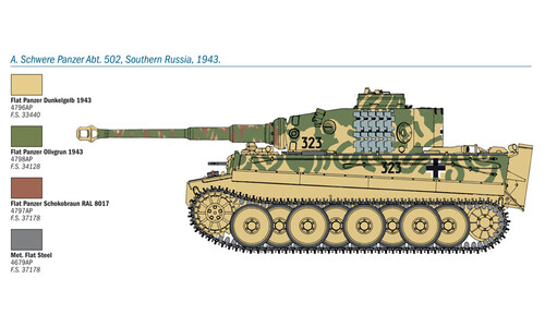 Italeri 1/35 PZ. KPFW. VI TIGER AUSF. E