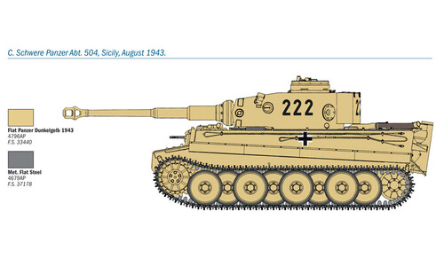 Italeri PZ. KPFW. VI TIGER AUSF. E 1/35