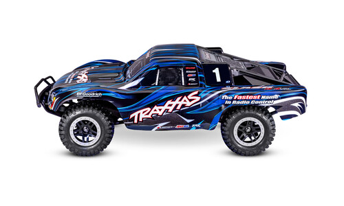 Traxxas Slash 4X4 VXL Short Course Truck - Blue 68386-4BLUE Side