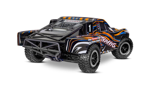 Traxxas Slash 4x4 VXL HD RC Truck - Orange 68386-4 Rear-Right