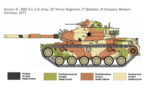 Italeri 7075 M60A1