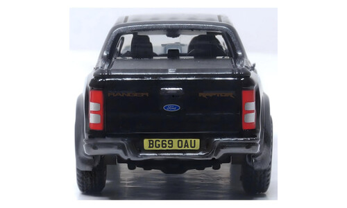 Oxford Ford Ranger Raptor Agate Black Metallic 76FR001 Rear