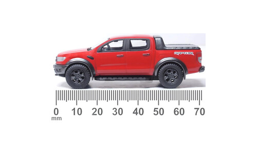 Oxford Ford Ranger Raptor Race Red 76FR002 Side