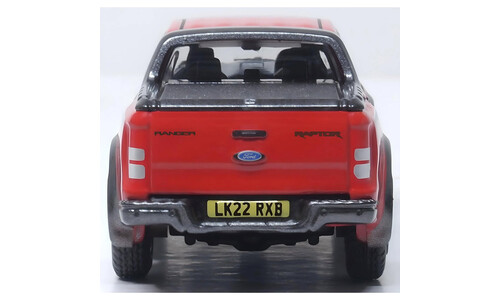 Oxford Ford Ranger Raptor Race Red 76FR002 Rear