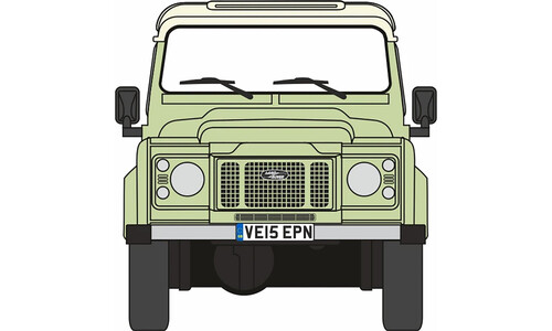 Oxford Land Rover Defender 90 Grasmere Green Heritage 76LRDF007HE Front