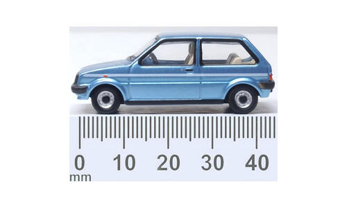 Oxford Austin Mini Metro Denim Blue Metallic 76MET002 Side