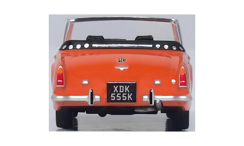 Oxford Mg Midget MkIII Blaze Orange 76MGM001 Rear