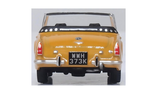 Oxford Mg Midget MkIII Bronze Yellow 76MGM002 Rear