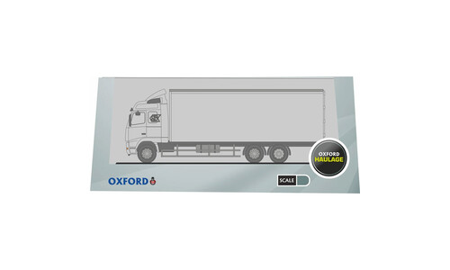 Oxford White Volvo FH Box Lorry 76VOL01BL Box Art