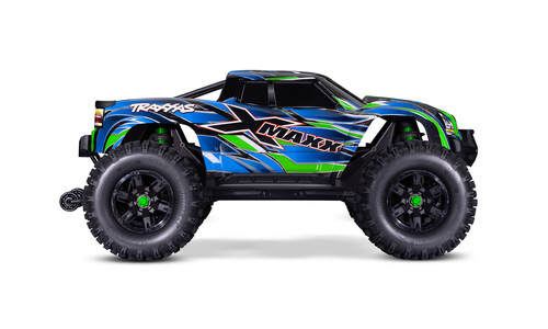 Traxxas X-Maxx 8S 4WD Brushless Monster Truck With Belted Tires Green Edition 77096-4 Side