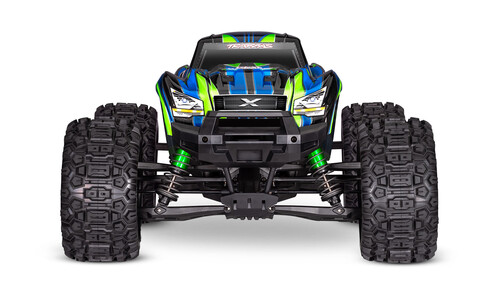 Traxxas X-Maxx 8S 4WD Brushless Monster Truck With Belted Tires Green Edition 77096-4 Front