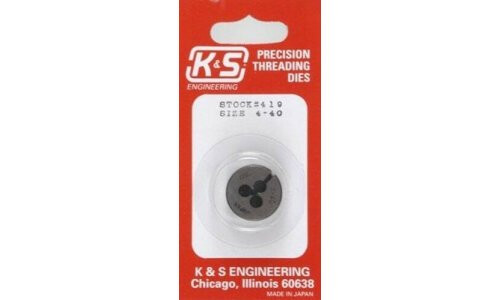 K&S 4-40 Threading Die (1piece) 419