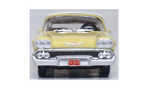 Oxford Chevrolet Impala Sport Coupe 1958 Colonial Cream/Snowcrest White 87CIS58002 Front