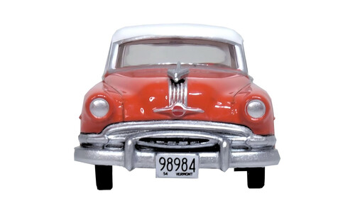 Oxford Coral Red/Winter White Pontiac Chieftan 4 Door 1954 87PC54004 Front