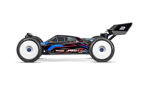 Traxxas Jato 4X4 VXL RC Buggy 90386-4 BLUE Side