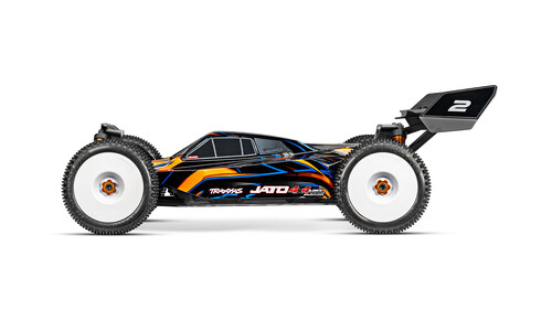 Traxxas Jato 4X4 VXL 1/8 Electric Brushless Buggy - Orange 90386-4ORN Side