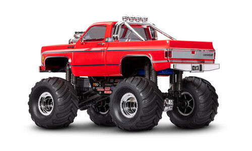 Traxxas TRX-4MT Chevrolet K10 4WD RTR Electric Monster Truck Red Edition 98064-1RED Left-Side