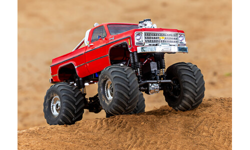 Traxxas TRX-4MT Chevrolet K10 4WD RTR Electric Monster Truck Red Edition 98064-1RED Action