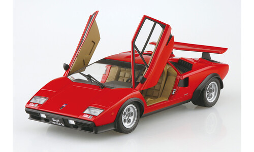 Aoshima 75 Wolf Countach Version 1 A006336 Doors Open