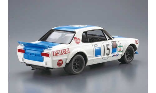 Aoshima HAKOSUKA GT-R 50 Glorious Wins In Memory Of Takahashi Kunimitsu A006487 Right Rear