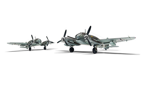 Airfix Messerschmitt Me410A-1/U2 & U4 A04066 Double