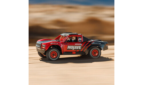 Arrma Mojave Grom 4x4 Desert Truck Red And Black Edition Side ARA2104T1