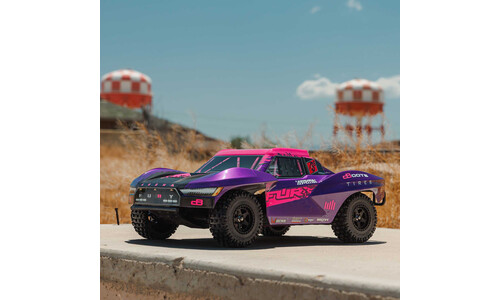 Arrma Fury 223S BLX 2WD Short Course Truck, Purple ARA3521T3 Action