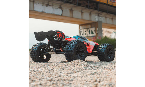 Arrma Kraton V6 BLX 6S Brushless Monster Truck Orange/Blue ARA8608V6T1 Side