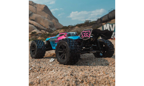 Arrma Kraton 6S BLX 4X4 1/8 Speed Monster Truck Pink/Blue