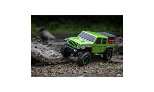 AXI00005V2T3 SCX24 Jeep Gladiator Green Action