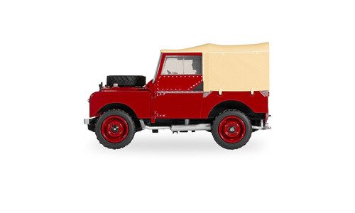 Scalextric Land Rover Series 1 - Poppy Red C4493 Side