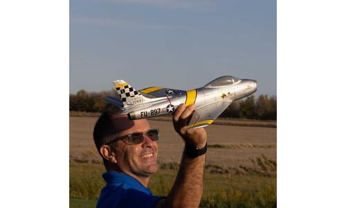 E-flite UMX F-86 Sabre 30mm EDF Jet BNF Basic