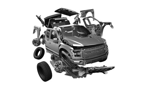 Airfix QUICKBUILD Ford F-150 Raptor - Grey