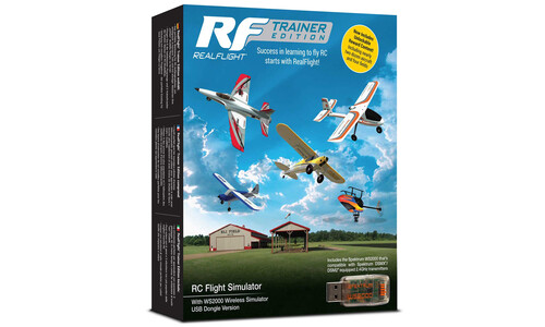 RealFlight Trainer Edition RC Flight Simulator with WS2000 Wireless Simulator USB Dongle RFL-1212 Box Art