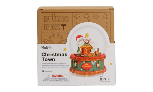 Robotime DIY Music Box Christmas Town M46